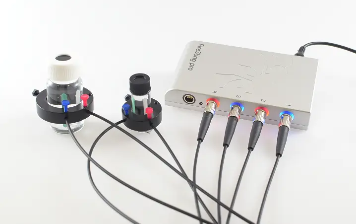 光学式酸素/温度センサー付きバイアル